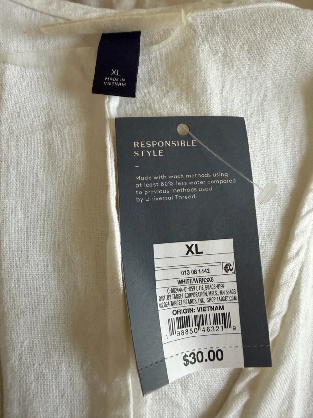 Universal Thread White Button-Front Mini Dress - Picture 4 of 5
